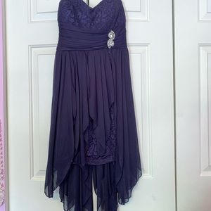 Short blue dress. Worn once.